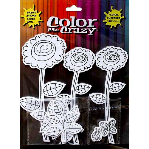 Petaloo - Color Me Crazy Collection - Silhouettes - Dahlias