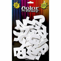 Petaloo - Color Me Crazy Collection - 3 Dimensional Foam Stickers - Upper Case Letters