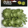 Petaloo - Color Me Crazy Collection - Mulberry Paper Flowers - Green