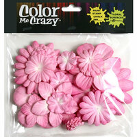 Petaloo - Color Me Crazy Collection - Mulberry Paper Flowers - Pink