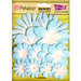 Petaloo - Color Me Crazy Collection - Core Matched Mulberry Paper Flowers - Bluebell