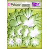 Petaloo - Color Me Crazy Collection - Core Matched Mulberry Paper Flowers - Mantis Green