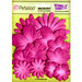 Petaloo - Color Me Crazy Collection - Core Matched Mulberry Paper Flowers - Love Potion Fuchsia