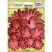 Petaloo - Color Me Crazy Collection - Core Matched Mulberry Paper Flowers - Scarlet