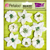 Petaloo - Flora Doodles Collection - Mulberry Flowers - Mini Floral - White