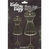 Petaloo - Color Me Crazy Collection - Chipboard Pieces - Mannequins
