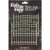 Petaloo - Color Me Crazy Collection - Chipboard Pieces - Gates