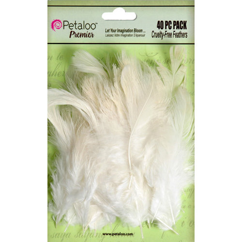 Petaloo - Expressions Collection - Feathers - Cream