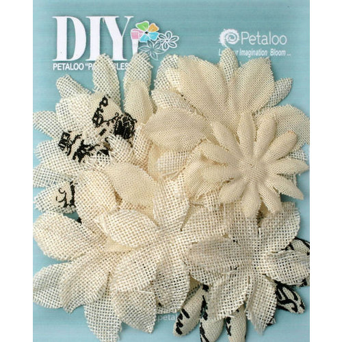 Petaloo - DIY Paintables Collection - Floral Embellishments - Daisy Flower Layers - Ivory