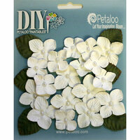 Petaloo - DIY Paintables Collection - Floral Embellishments - Hydrangeas - White