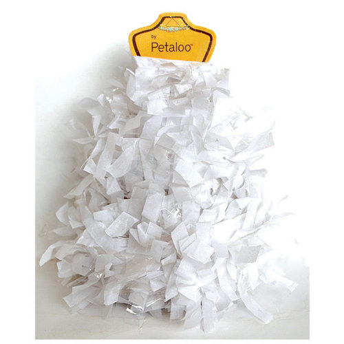 Petaloo - Tissue Paper Garland - White - 6 Feet