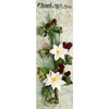 Petaloo - Canterbury Collection - Poinsettia and Berries Branch - White