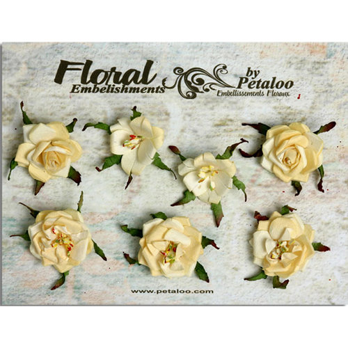 Petaloo - Canterbury Collection - Rose Blossoms - Cream
