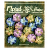 Petaloo - Canterbury Collection - Floral Embellishments - Forget Me Nots - Blue Amethyst and Sage