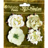 Petaloo - Penny Lane Collection - Floral Embellishments - Ruffled Roses - Mint