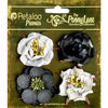 Petaloo - Penny Lane Collection - Floral Embellishments - Ruffled Roses - Silhouette
