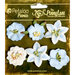 Petaloo - Penny Lane Collection - Floral Embellishments - Small Flower - Slate Blue