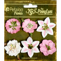 Petaloo - Penny Lane Collection - Floral Embellishments - Small Flower - Pink