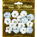 Petaloo - Penny Lane Collection - Floral Embellishments - Forget Me Nots - Slate Blue