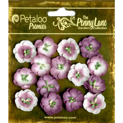 Petaloo - Penny Lane Collection - Floral Embellishments - Forget Me Nots - Plum