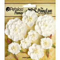 Petaloo - Penny Lane Collection - Floral Embellishments - Mixed Blossoms - White