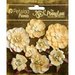 Petaloo - Penny Lane Collection - Floral Embellishments - Mixed Blossoms - Antique Gold