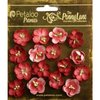 Petaloo - Penny Lane Collection - Floral Embellishments - Forget Me Nots - Antique Red