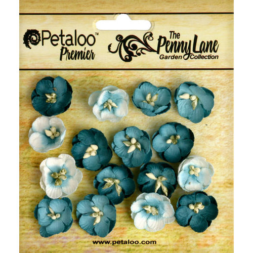 Petaloo - Penny Lane Collection - Floral Embellishments - Forget me Nots - Teal
