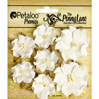 Petaloo - Penny Lane Collection - Floral Embellishments - Mini Wild Roses - White