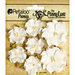 Petaloo - Penny Lane Collection - Floral Embellishments - Mini Wild Roses - White