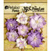 Petaloo - Penny Lane Collection - Floral Embellishments - Mini Wild Roses - Soft Lavender