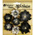 Petaloo - Penny Lane Collection - Floral Embellishments - Mini Wild Roses - Black