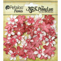 Petaloo - Penny Lane Collection - Floral Embellishments - Mini Daisy Petites - Antique Red