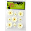 Petaloo - Flower Stickers - Mixed Florettes - Cream