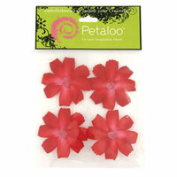 Petaloo - Flower Stickers - Wild Daisy - Red