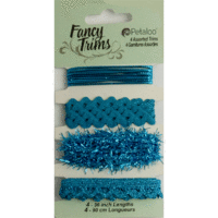 Petaloo - Dazzlers Collection - Fancy Trims - Teal