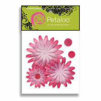 Petaloo - Tutti Fruitti Collection - Flowers - Double Delight Peel and Stick - 3 Flowers - Lavender and Pink, CLEARANCE