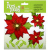 Petaloo - Flora Doodles Collection - Handmade Flowers - Poinsettias - Red
