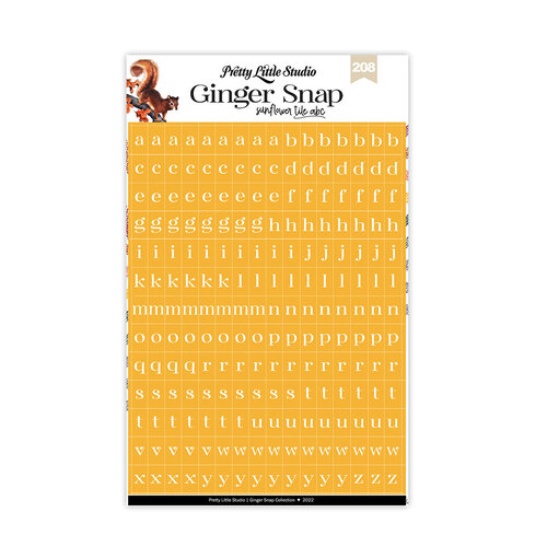 Pretty Little Studio - Ginger Snap Collection - Tile ABC - Sunflower Pretty Little Studio - Ginger Snap Collection - Tile ABC - Sunflower