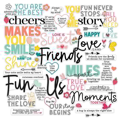 Pretty Little Studio - Love Is Kind Collection - Die-Cuts - Story of Us Words