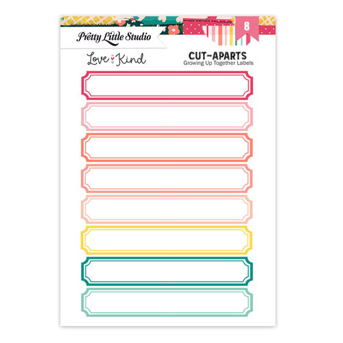 Pretty Little Studio - Love Is Kind Collection - Cut-Aparts - Growing Up Labels