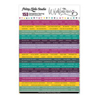 Pretty Little Studio - Wildflowers Collection - Stickers - Delightful Spring Word - Color