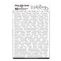 Pretty Little Studio - Wildflowers Collection - Stickers - Delightful Spring Word - White