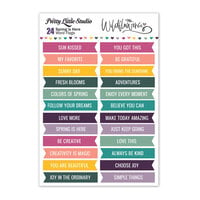 Pretty Little Studio - Wildflowers Collection - Cut-Aparts - Spring Is Here Word Flags
