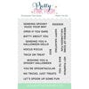Pretty Pink Posh - Clear Photopolymer Stamps - Halloween Sentiment Strips
