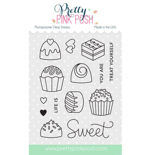 Pretty Pink Posh - Clear Photopolymer Stamps - Sweet Chocolates