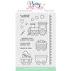 Pretty Pink Posh - Clear Photopolymer Stamps - Valentine Train