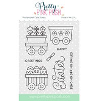 Pretty Pink Posh - Clear Photopolymer Stamps - Easter Train
