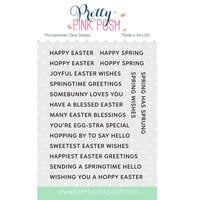Pretty Pink Posh - Clear Photopolymer Stamps - Easter Sentiment Strips