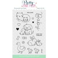 image of Pretty Pink Posh - Clear Photopolymer Stamps - Baby Animals